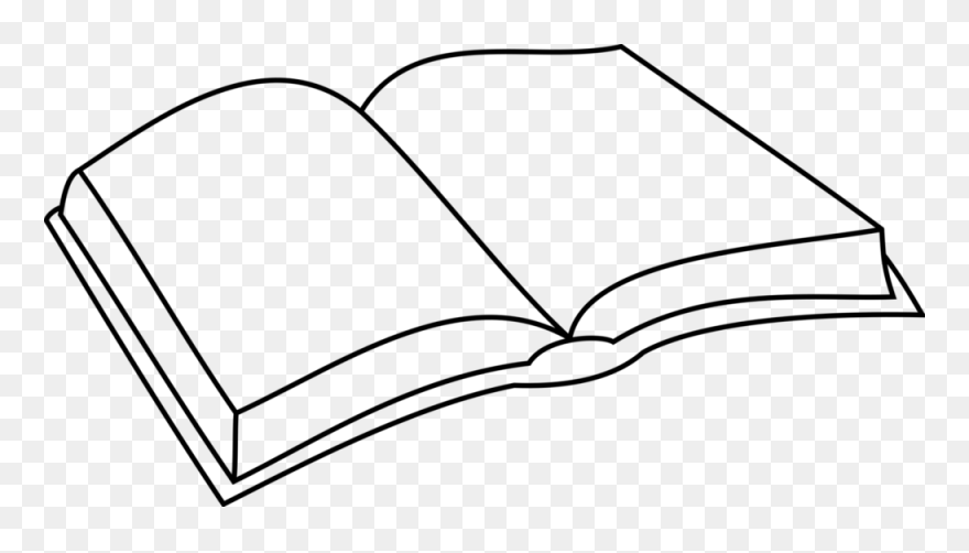 Book - Open Book Simple Drawing Clipart