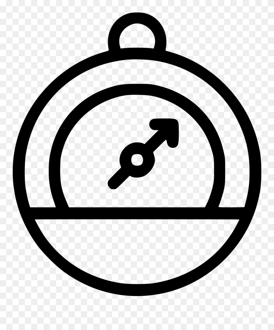 Barometer Clipart Contemporary - Weather Barometer Easy Drawing - Png Download