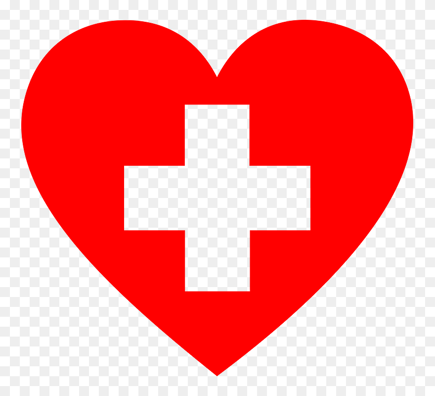 First Aid Heart Clipart - Png Download