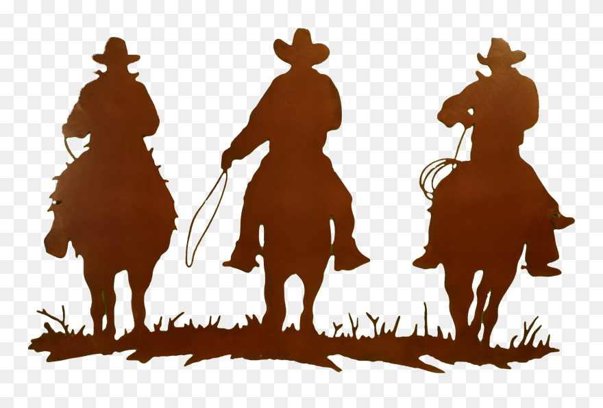 Large Larger Image - Transparent Cowboy Silhouette Png Clipart
