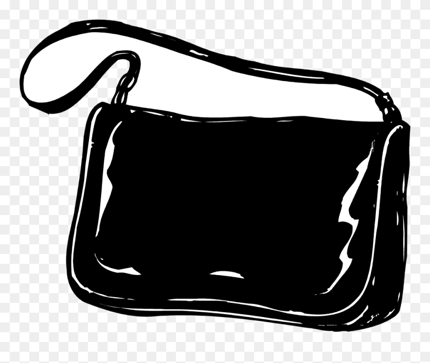 Black Purses And Handbags Clip Artart4search - Purse Clipart Transparent - Png Download