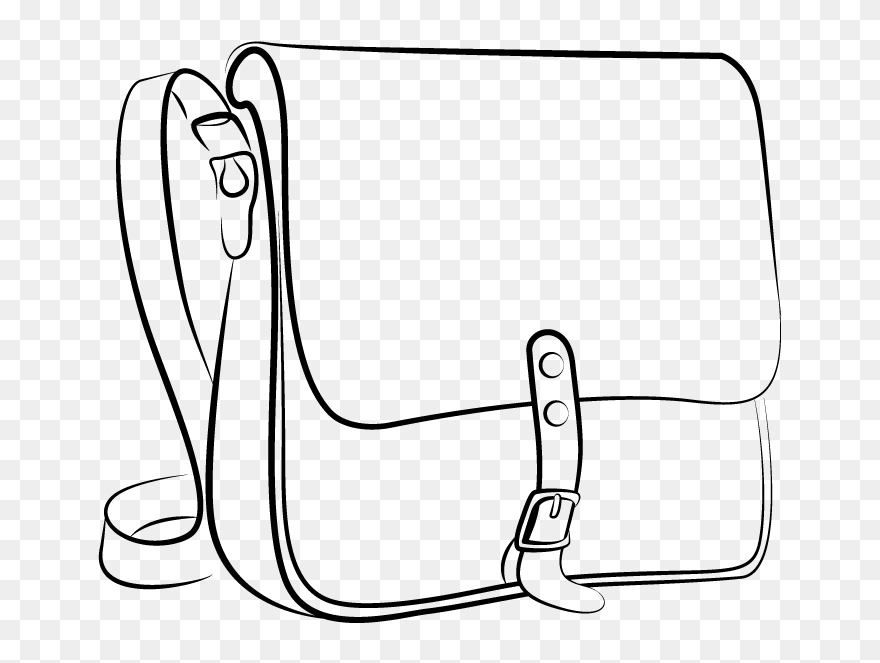 Bag Clipart Messenger Bag - Messenger Bag Clipart - Png Download