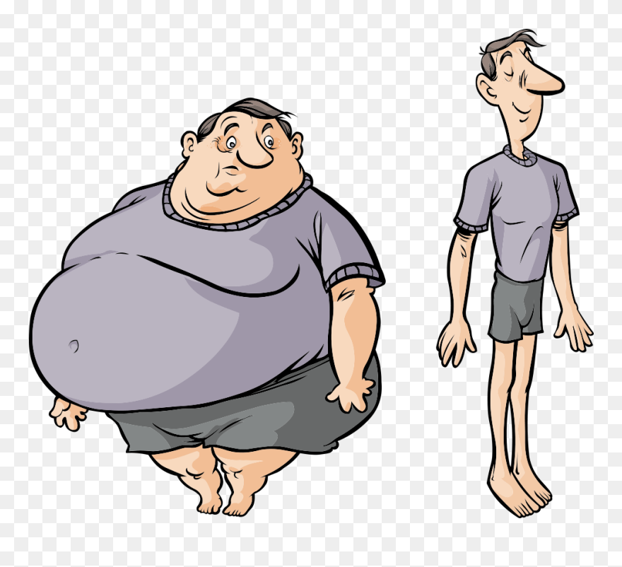 Weight Loss Success - Sudden Weight Loss Cartoon Clipart