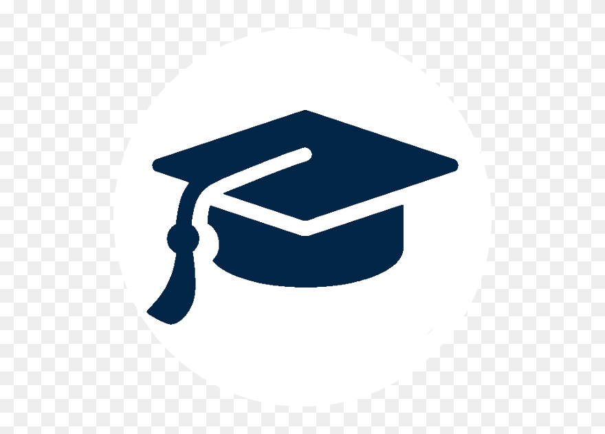 Student Loans - Blue Graduation Hat Logo Clipart