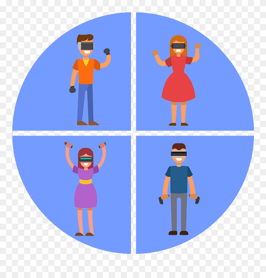 2 To 4 Players - Cartoon Clipart