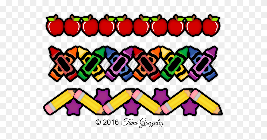 Back To School Border Clipart Picture Transparent Stock - Png Download