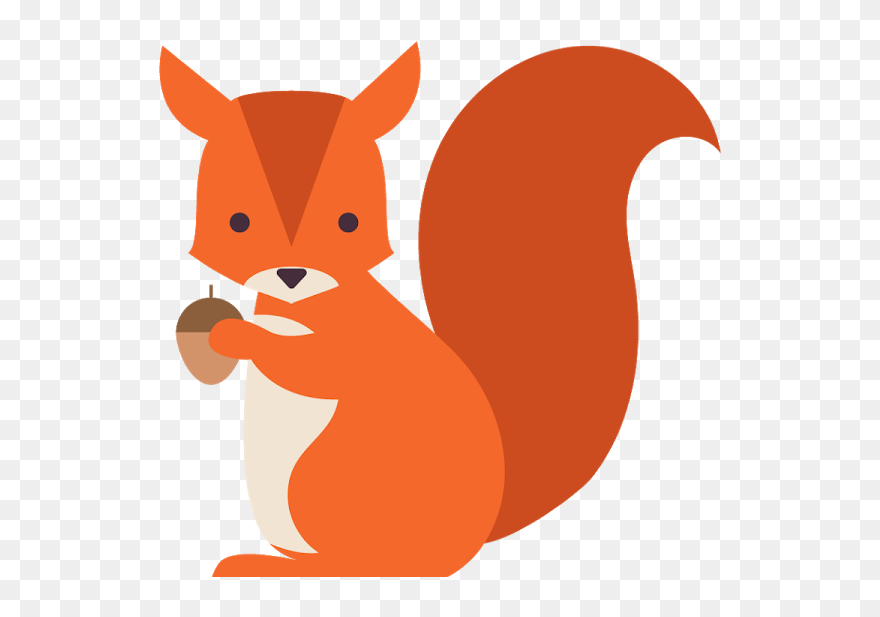 Squirrel Portable Network Graphics Vector Graphics - Cartoon Transparent Background Squirrel Png Clipart
