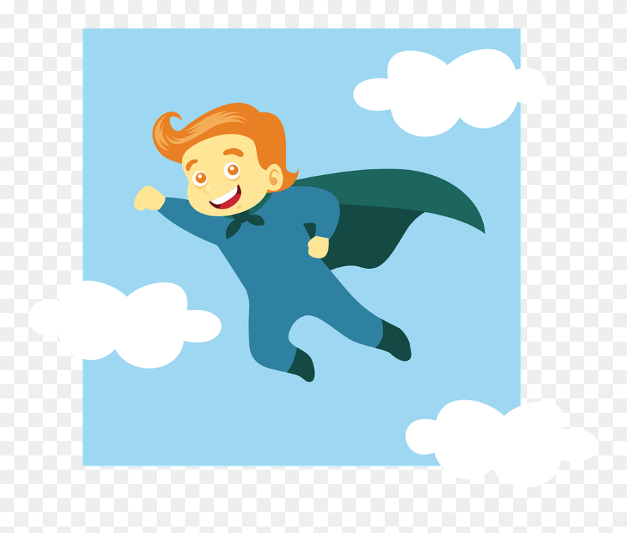 Niño Superhéroe Png Clipart