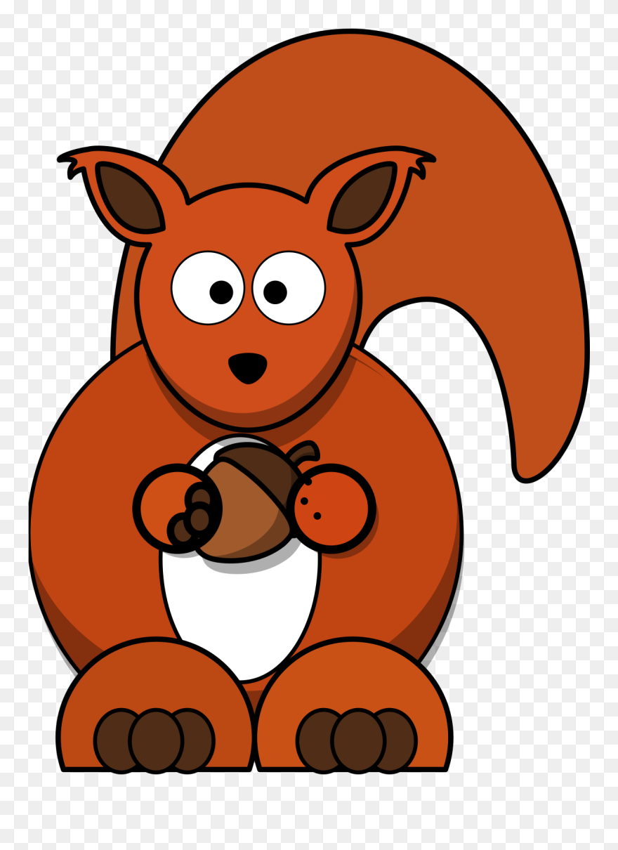 Red Squirrel Clipart - Png Download