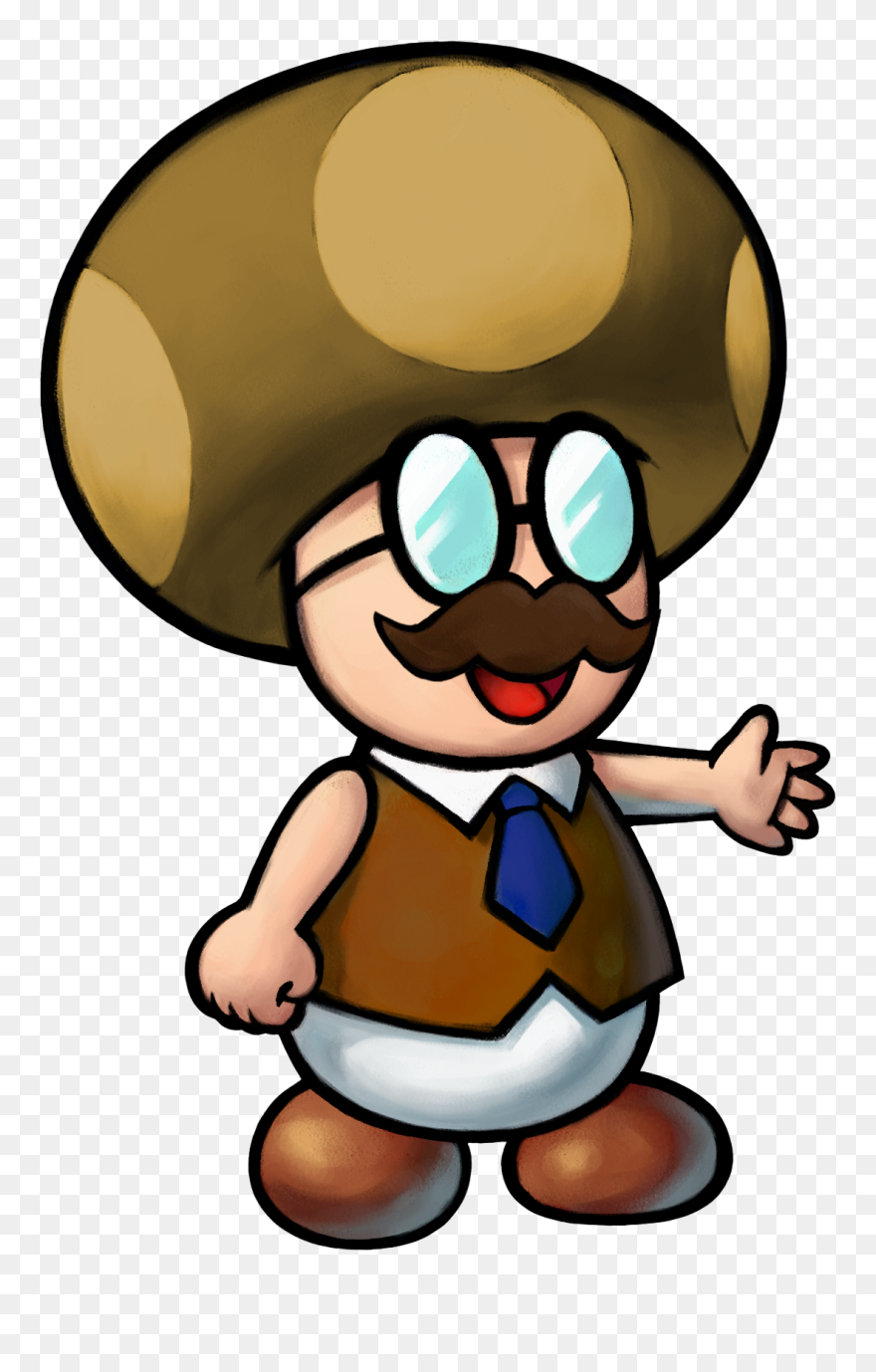 Museum Clipart Museum Curator - Mario And Luigi Partners In Time Ds Toad - Png Download