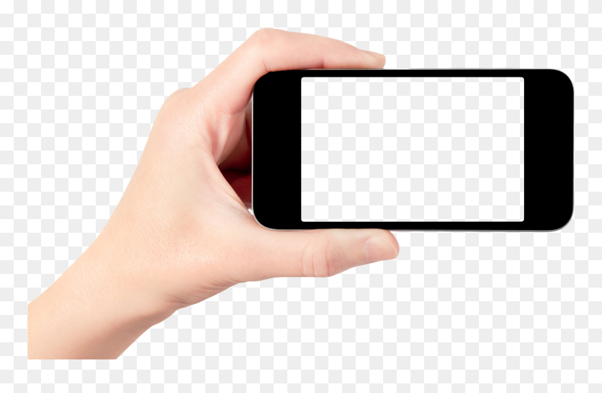 Hand Taking A Cellphone Pic Clipart Svg Library Library - Hand Holding Smartphone Png Transparent Png