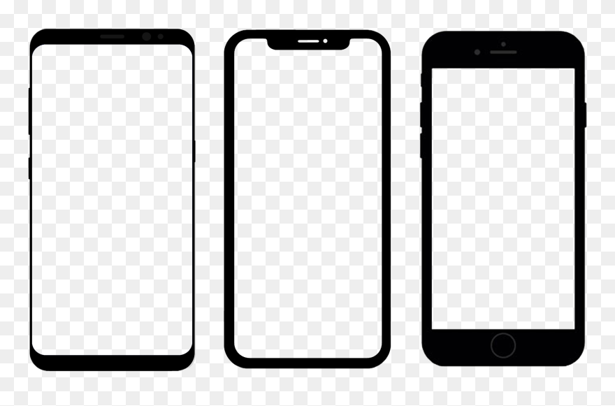 Mobile Transparent Png - Phone With No Screen Clipart