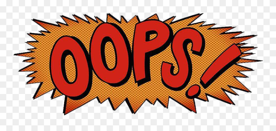 Oops Clipart Onomatopoeia - Illustration - Png Download