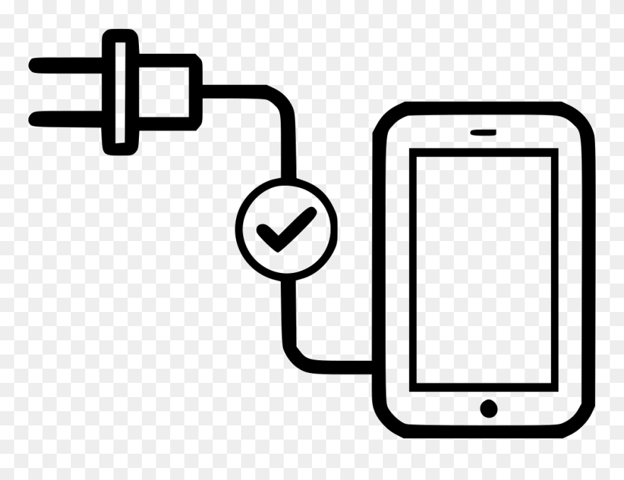 Device Charging Charger Smartphone Check Phone - Mobile Phone Charging Png Clipart
