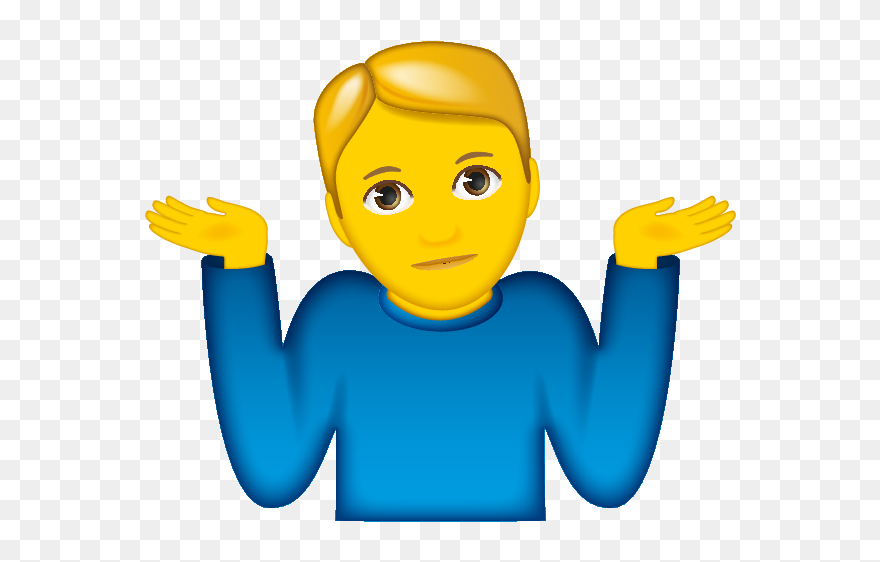 Shrugging Emoji Clipart