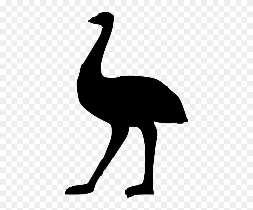 Free Emu Stencil Clipart