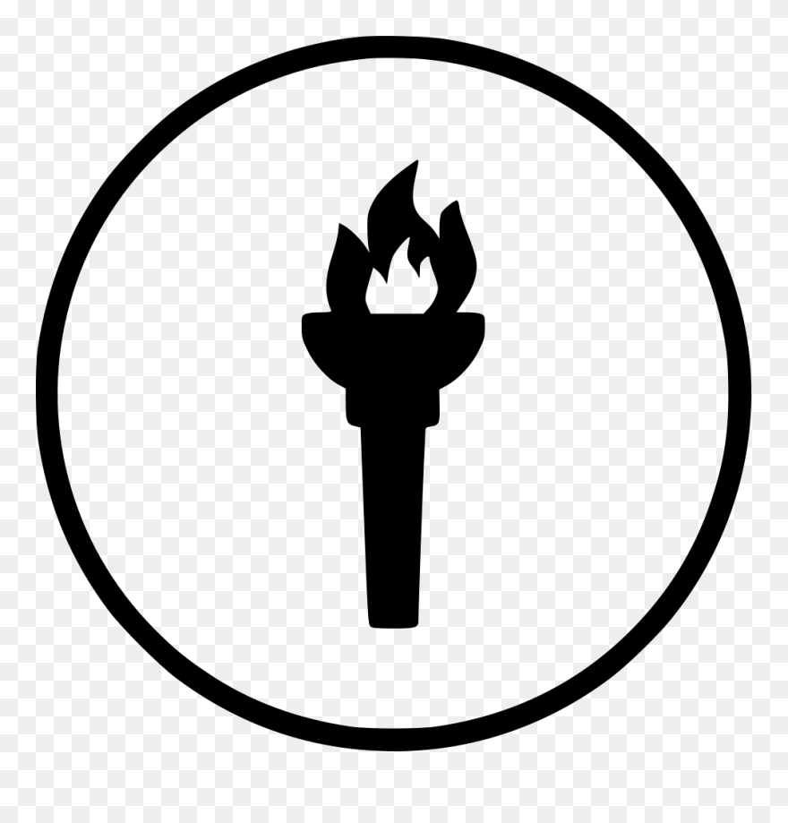 Game Fire Flame Olympic Torch Light - Logo Fb Vector Png Clipart