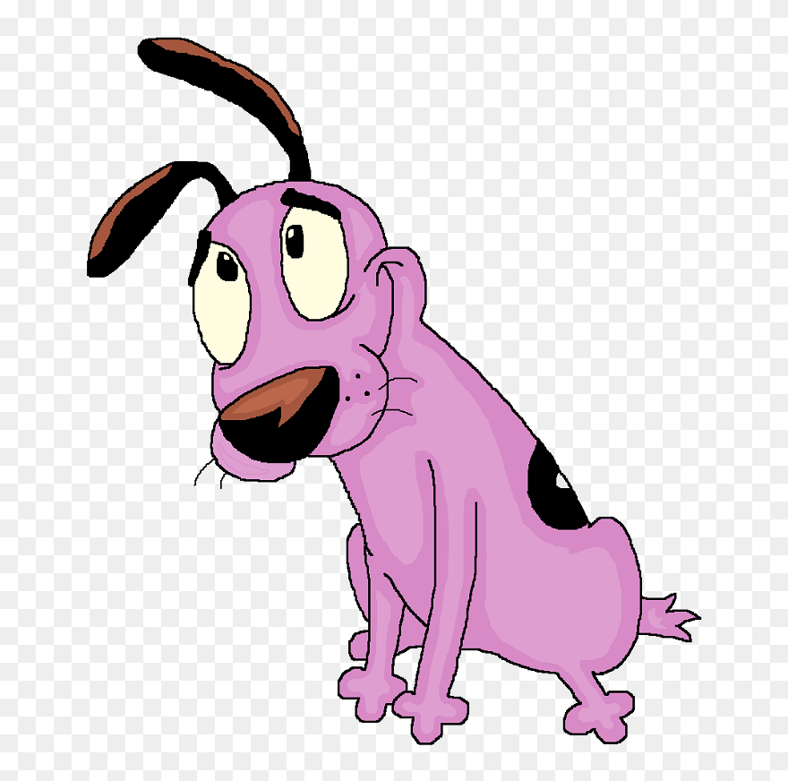 More Like Courage, The Cowardly Dog By Imperial1722 - Pink Dog Cn Cartoon Clipart