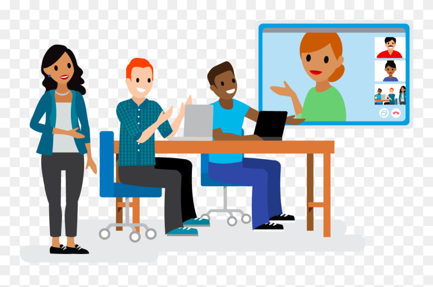 A Team Meeting In Which All Of The Members Including Clipart