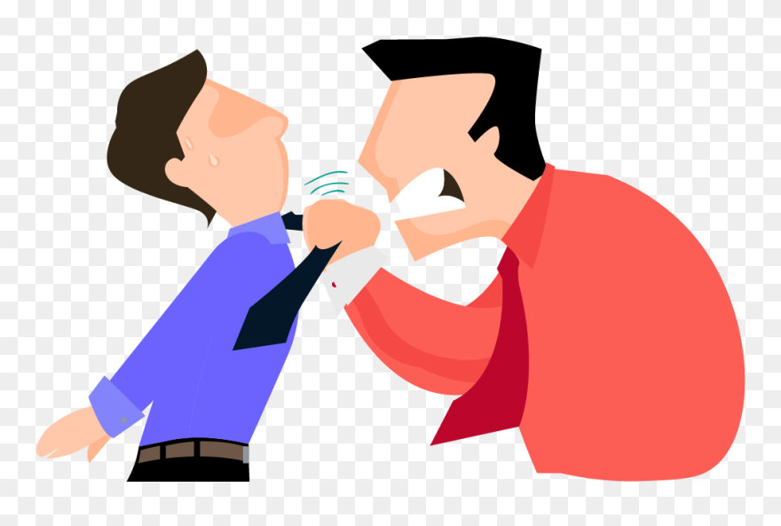 Coercive Leadership - Angry Vector Png Clipart