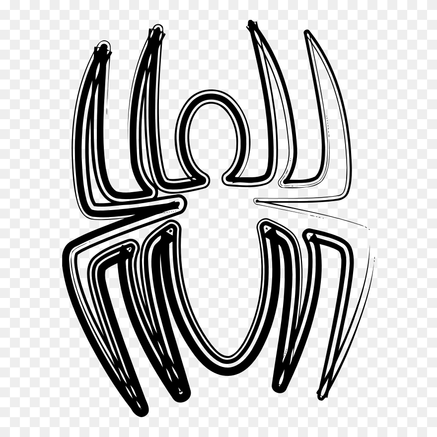 Sketched Spider - Spider Clipart