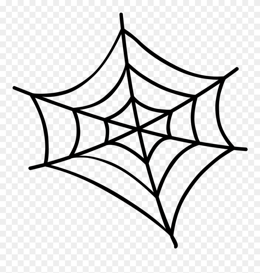 Halloween Spider Spider Web Free Photo - Jaring Laba Laba Kartun Clipart