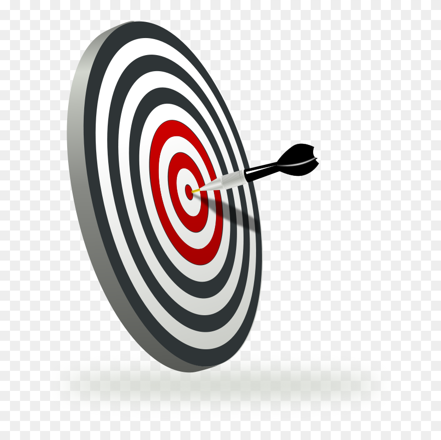 Dart Board Graphic - Goal Setting Animated Gif Clipart