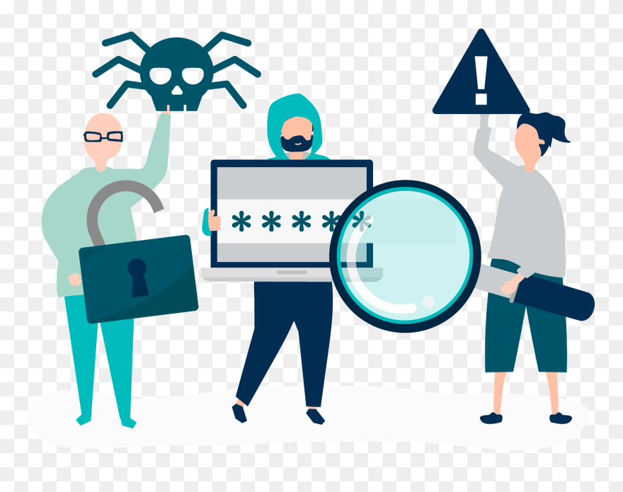 Illustration Cyber Crime Vector Clipart