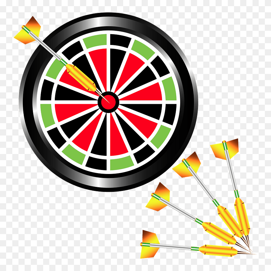 Darts Clipart - フレーム 素材 ダーツ - Png Download