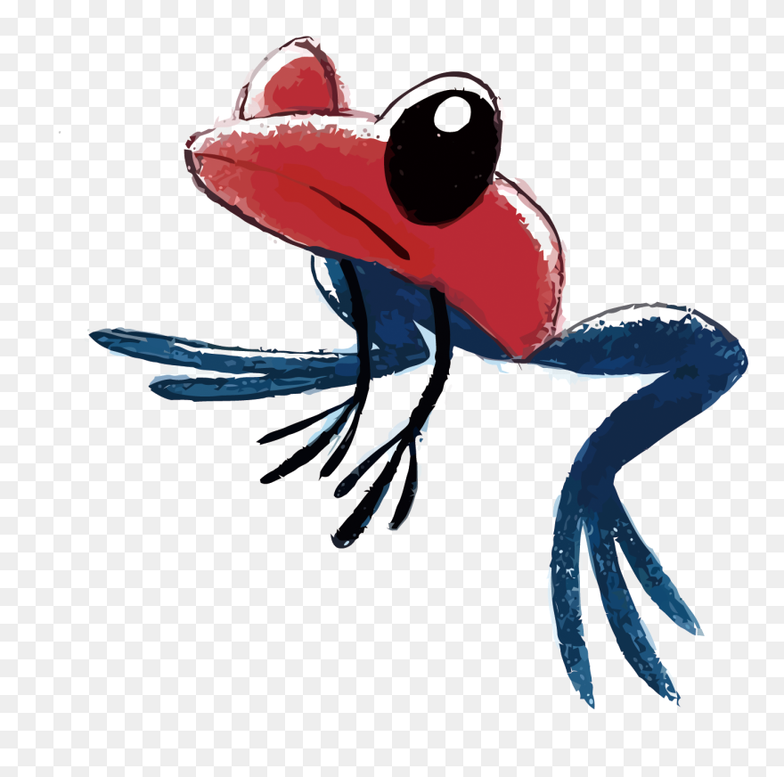 Poison Dart Frog Clipart Strawberry Poison - Poison Dart Frog Sketches - Png Download