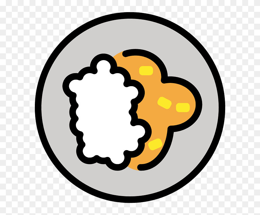 Curry Rice Emoji Clipart - Comment Smiley Face Icon - Png Download