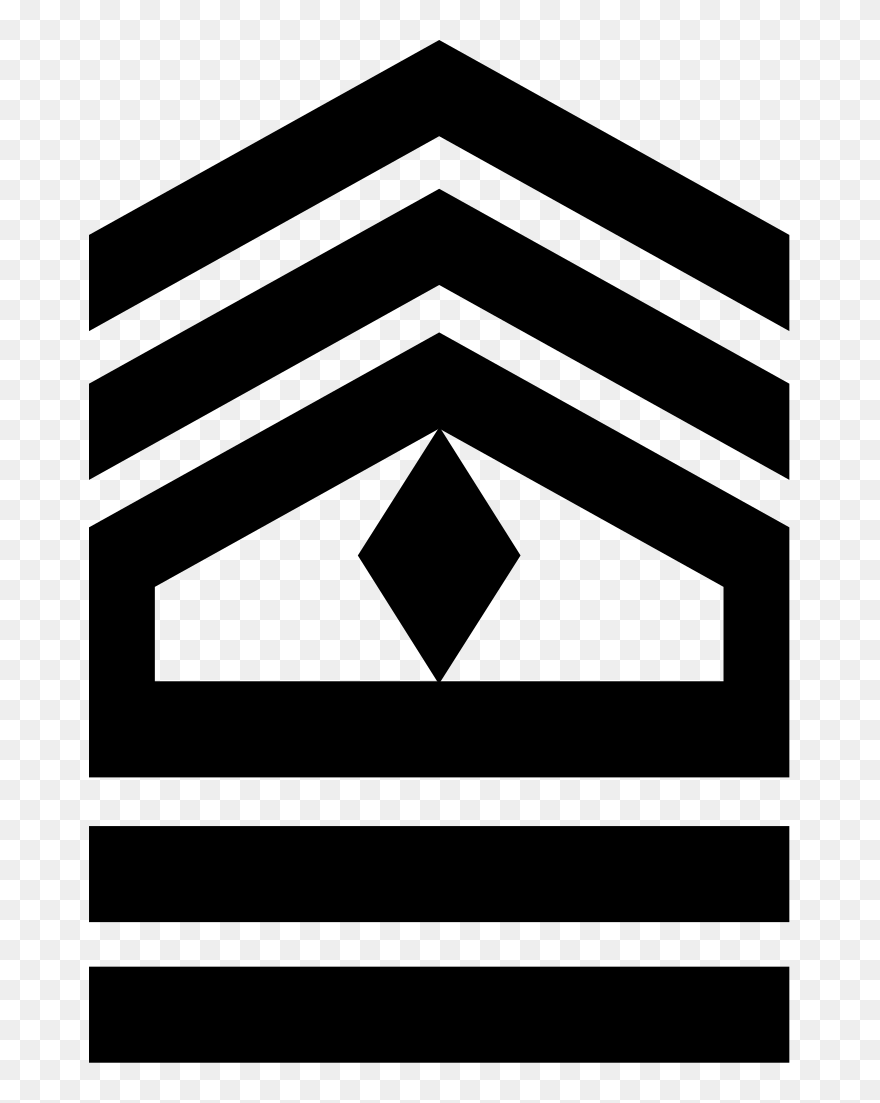 Army Jrotc Cadet First Sergeant - Sergeant Major Rank Jrotc Clipart