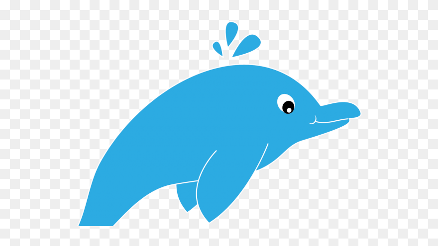 Common Bottlenose Dolphin Silhouette Clip Art - Clip Art - Png Download