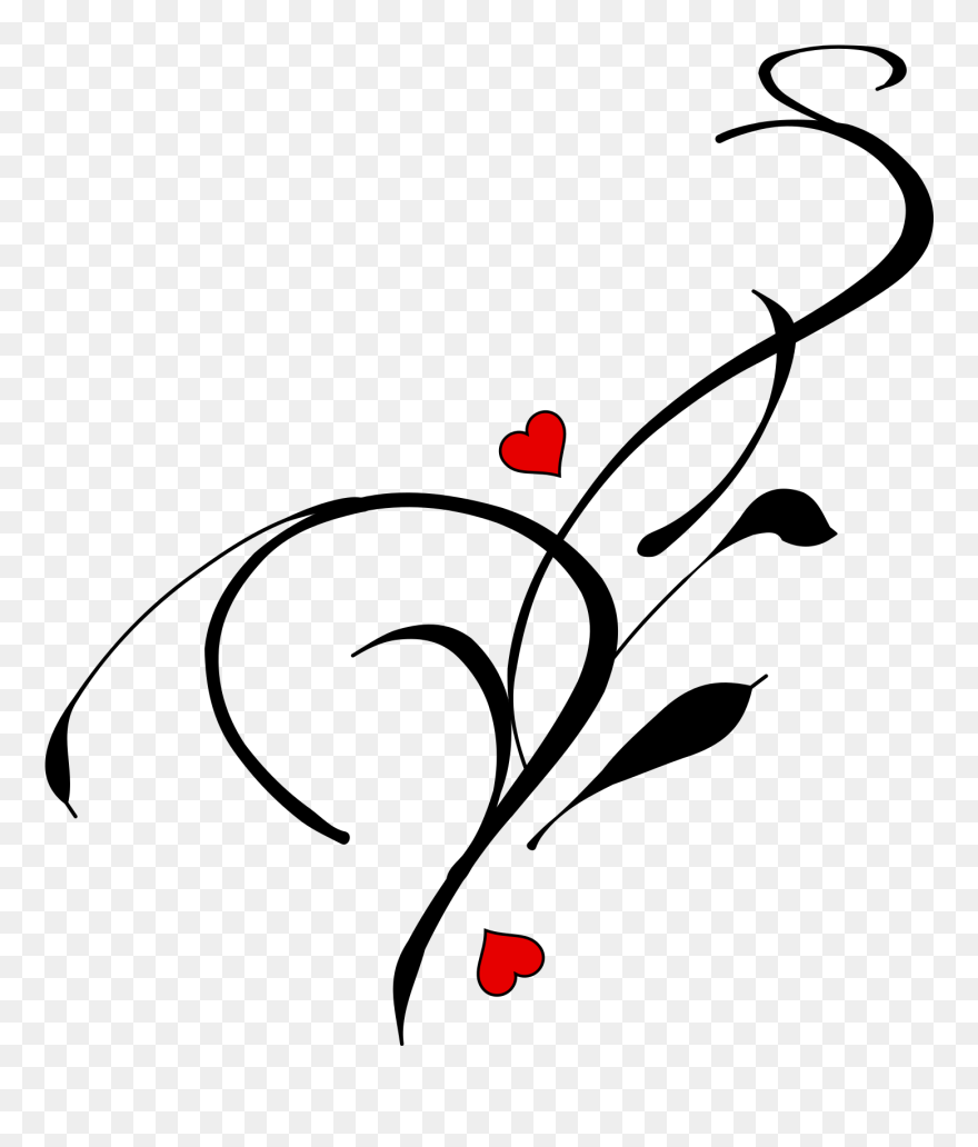 Heart Clip Art At - Vine Clip Art - Png Download