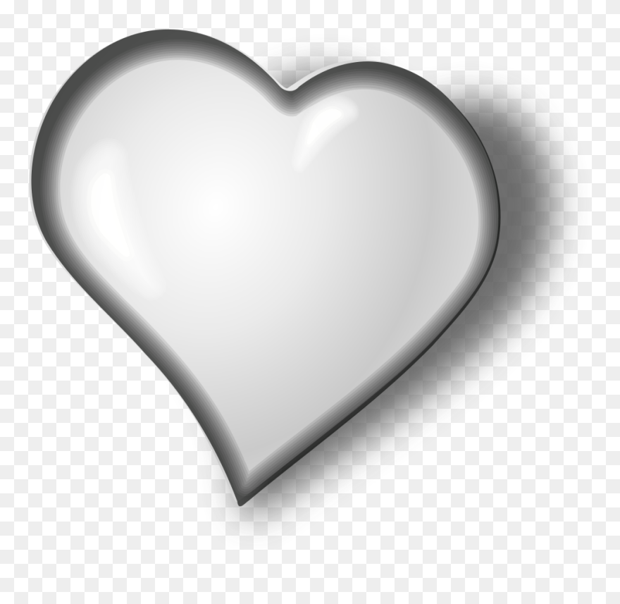 Love Heart Png White Clipart