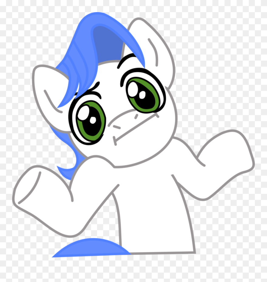 Antonyc Shrug By My Star Seeker - My Little Pony Meme Png Clipart