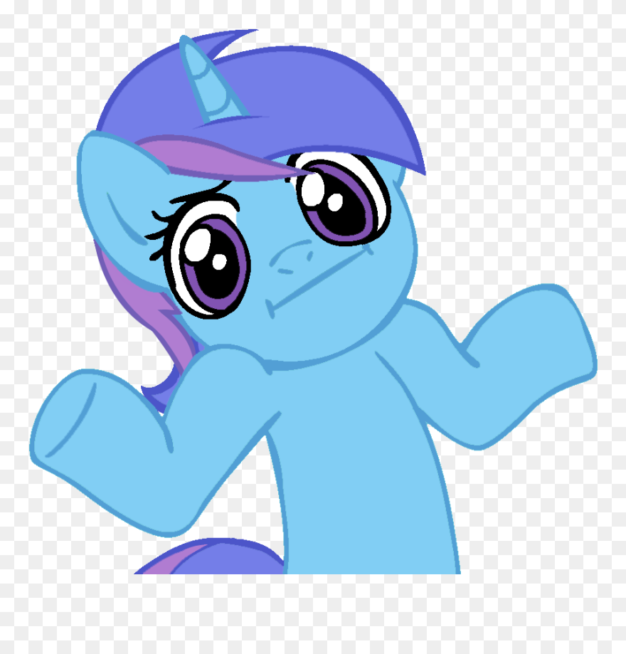 Transparent Shrug Clipart - Pinkie Pie Shrugging - Png Download