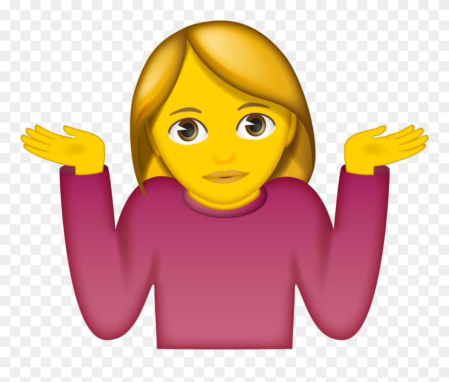 Shrug Emoji Png Clipart