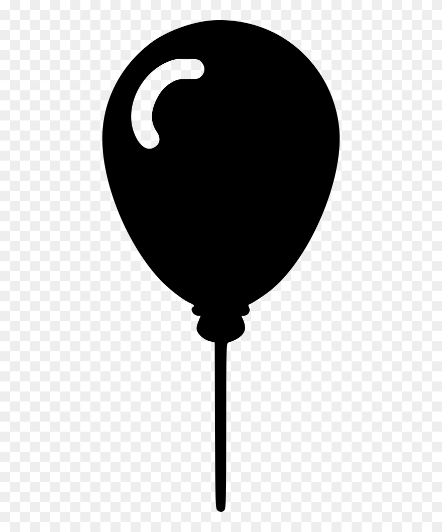 Toys Balloon Game Birthday - Birthday Black And White Icon Clipart