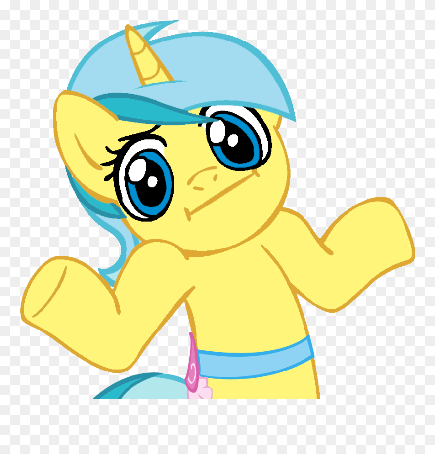 Pinkie Pie Shrug Clipart