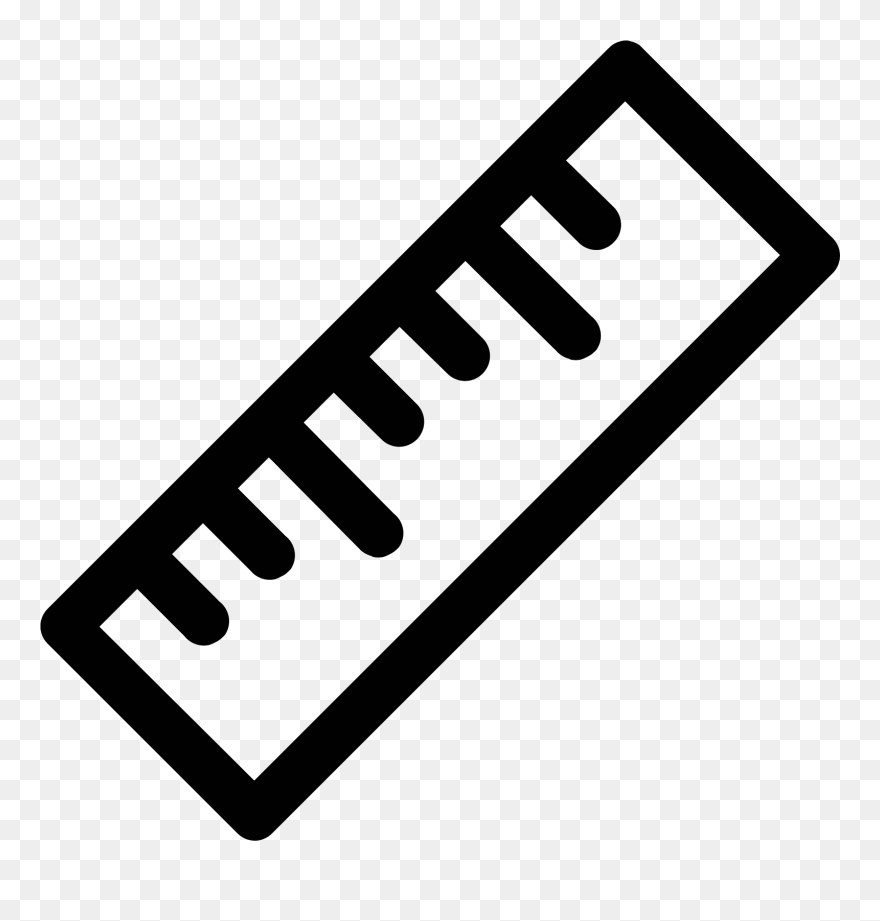 Icon Free Download And - Ruler Icon Png Clipart