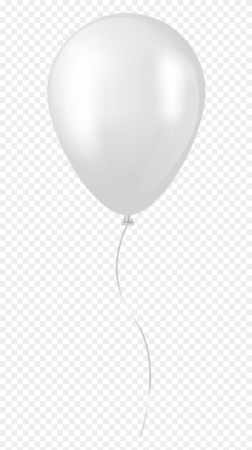 Balão Branco Png Imagens E Molde - Transparent White Balloon Png Clipart