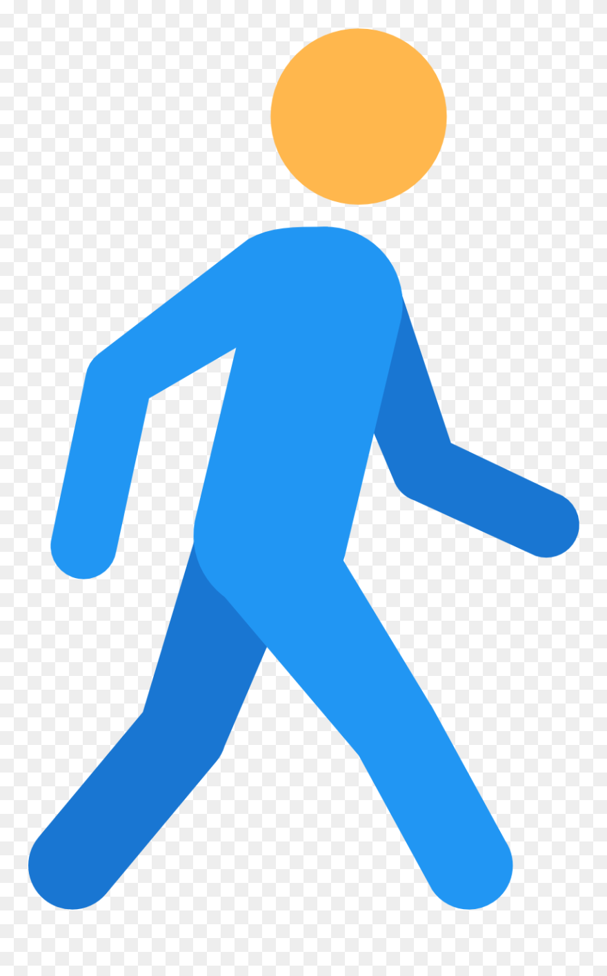 Stick Man Walking Away Walking Icon Clipart