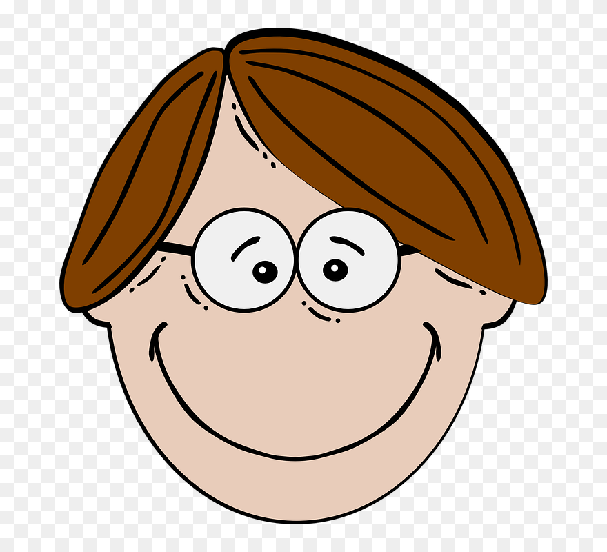 Kid In Glasses Clip Art - Png Download