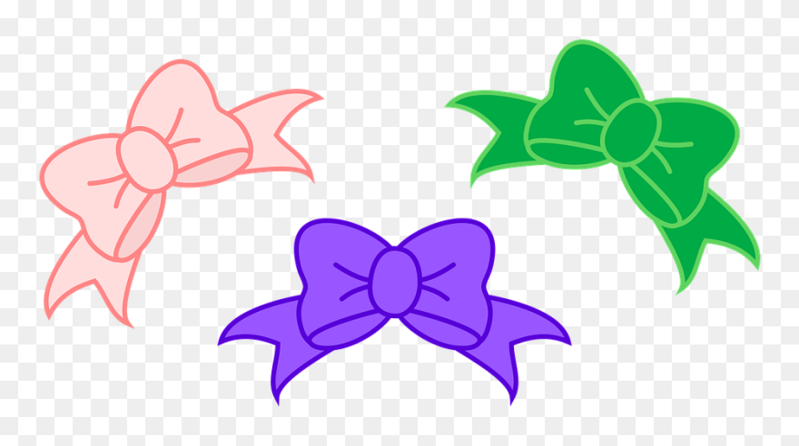 Red Hair Bow Clipart - Png Download