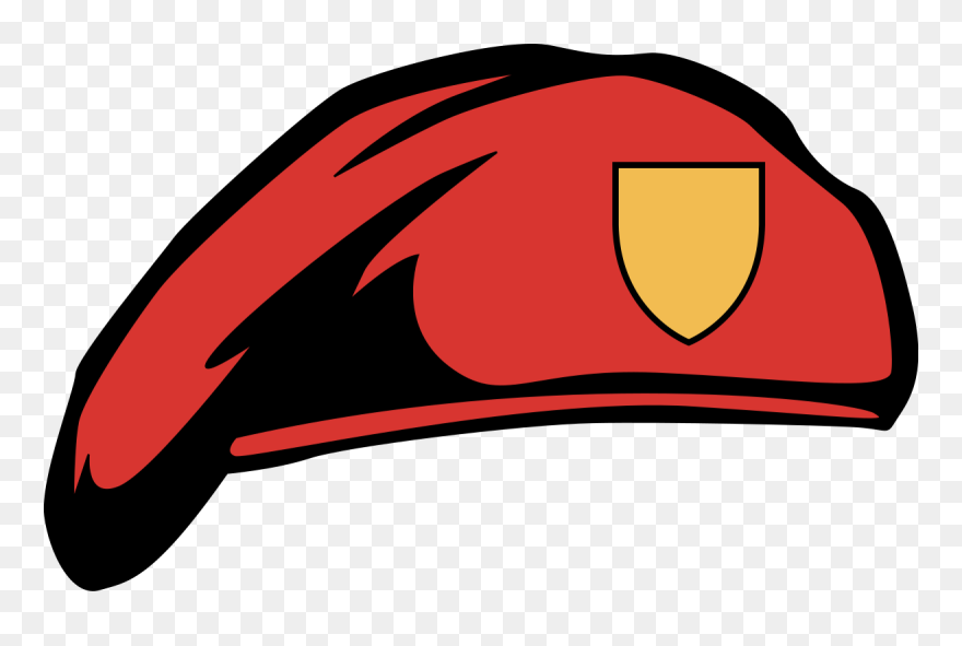 File - Red Beret - Svg Clipart