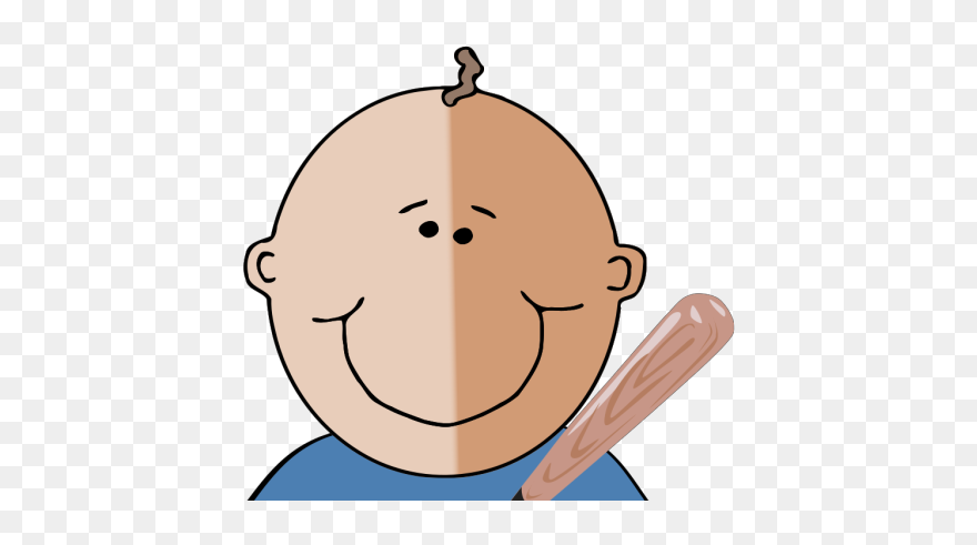 Boy With Bat Png Clip Art - Baby Boy Clip Art Transparent Png
