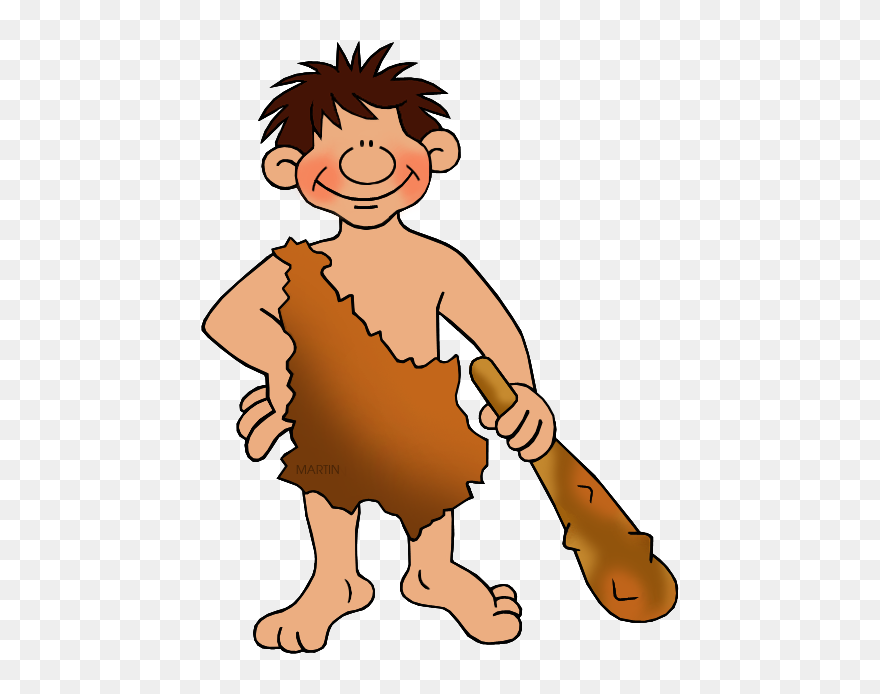 Ancient Working - Easy Drawing Of Early Man Clipart