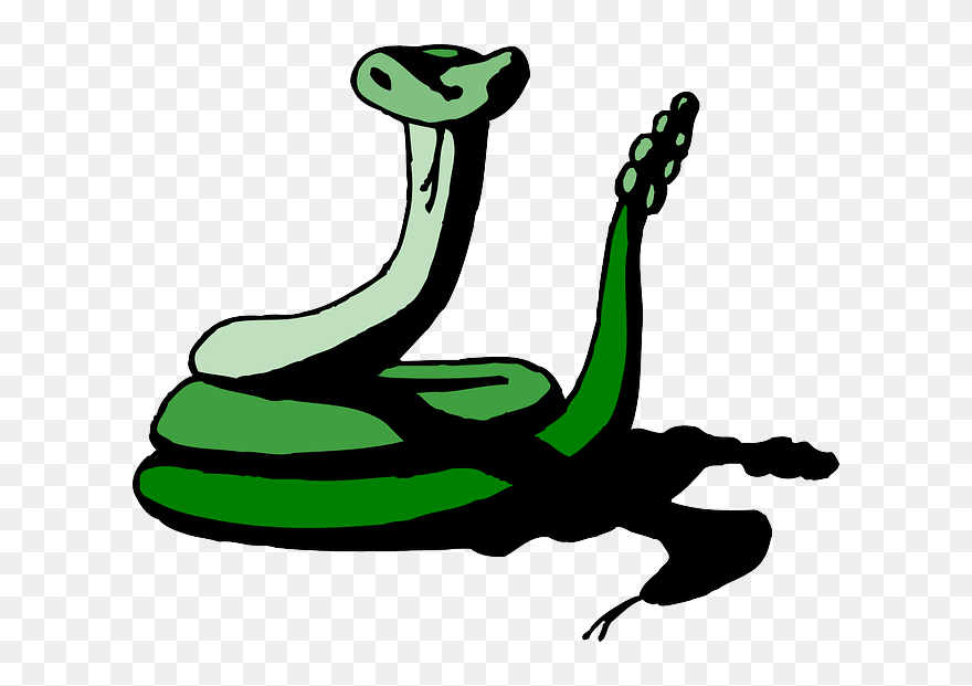 Viper Clipart Hissing - Sombra De La Serpiente - Png Download
