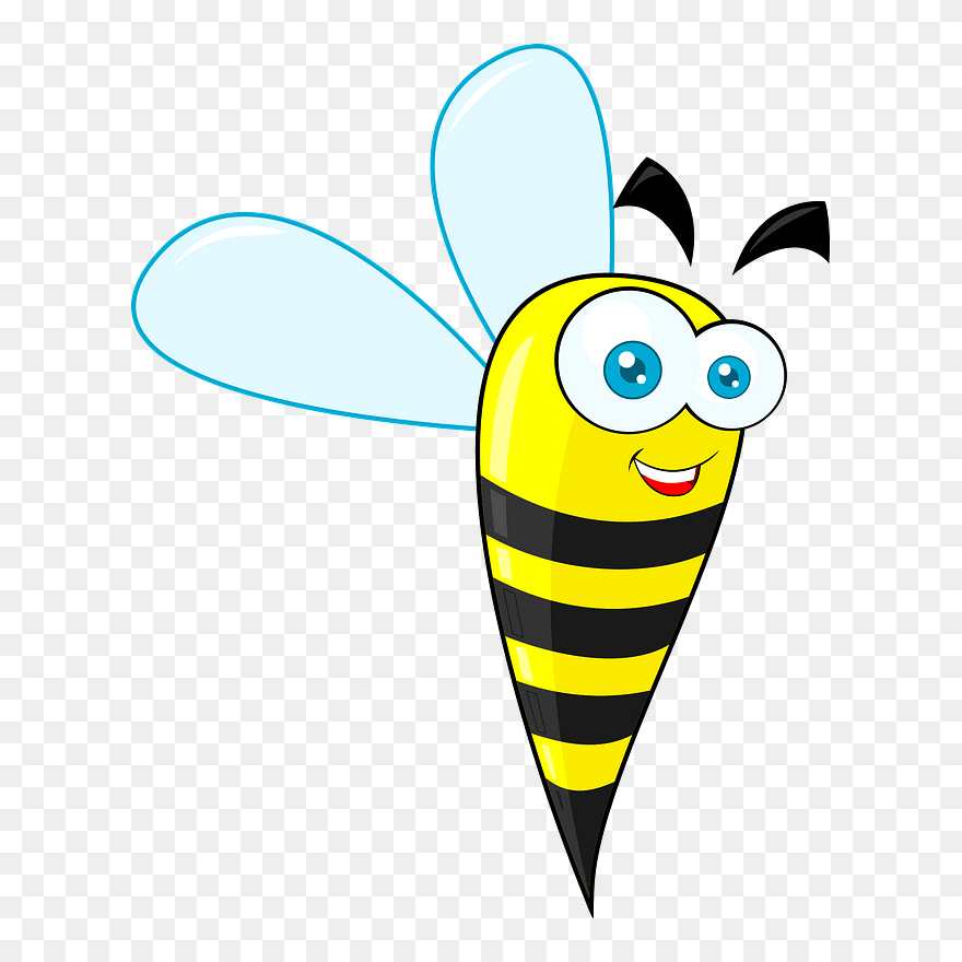 Friendly Bee Clipart - Png Download